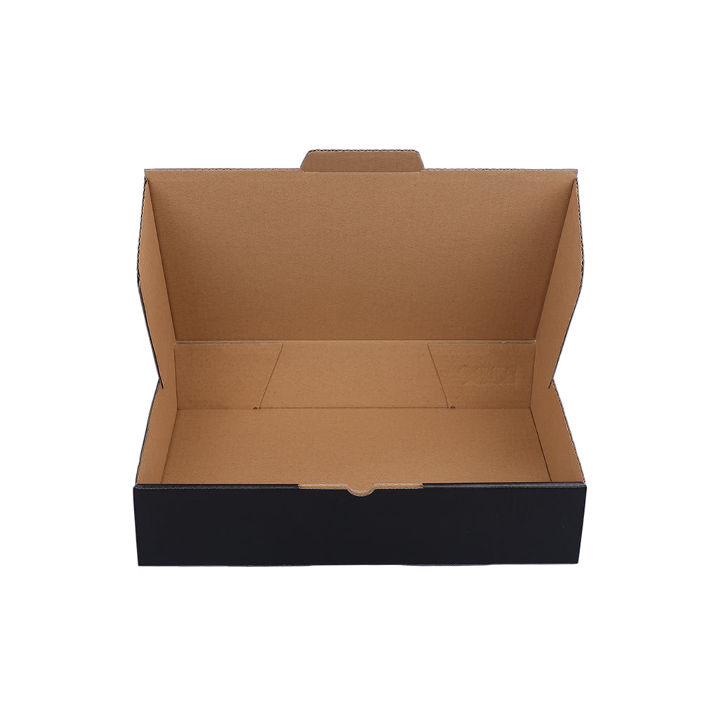 250 x 170 x 52mm Die Cut Black Mailing Box B386