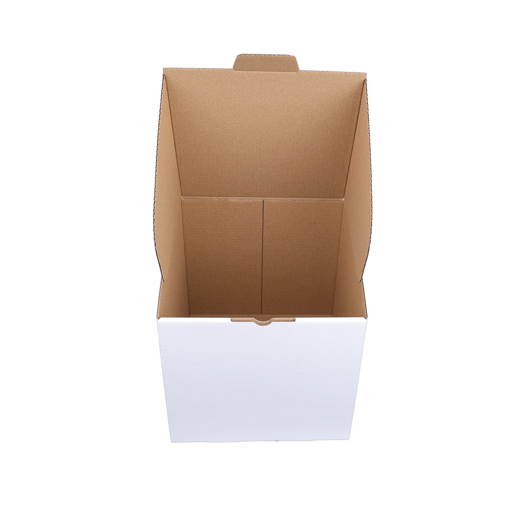 180 x 180 x 180mm Die cut White Mailing Box B158