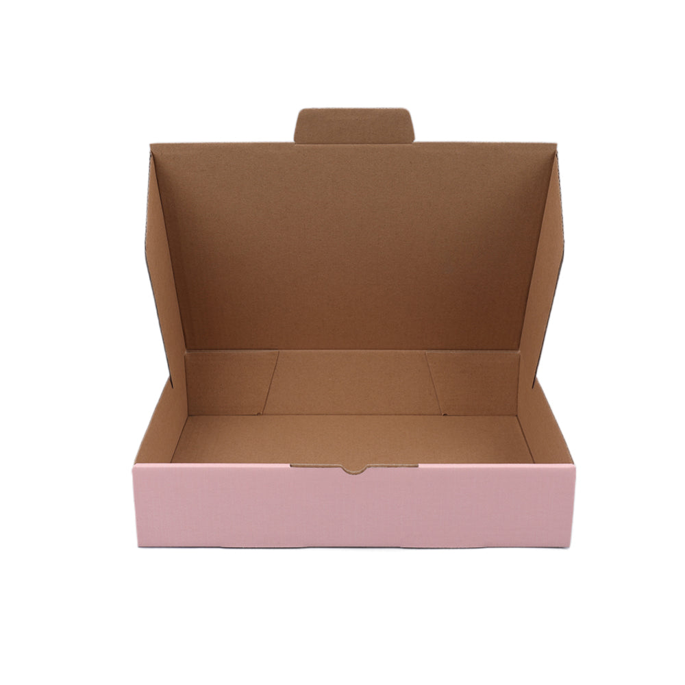 270 x 200 x 55mm Die cut Rose Pink Mailing Box B376