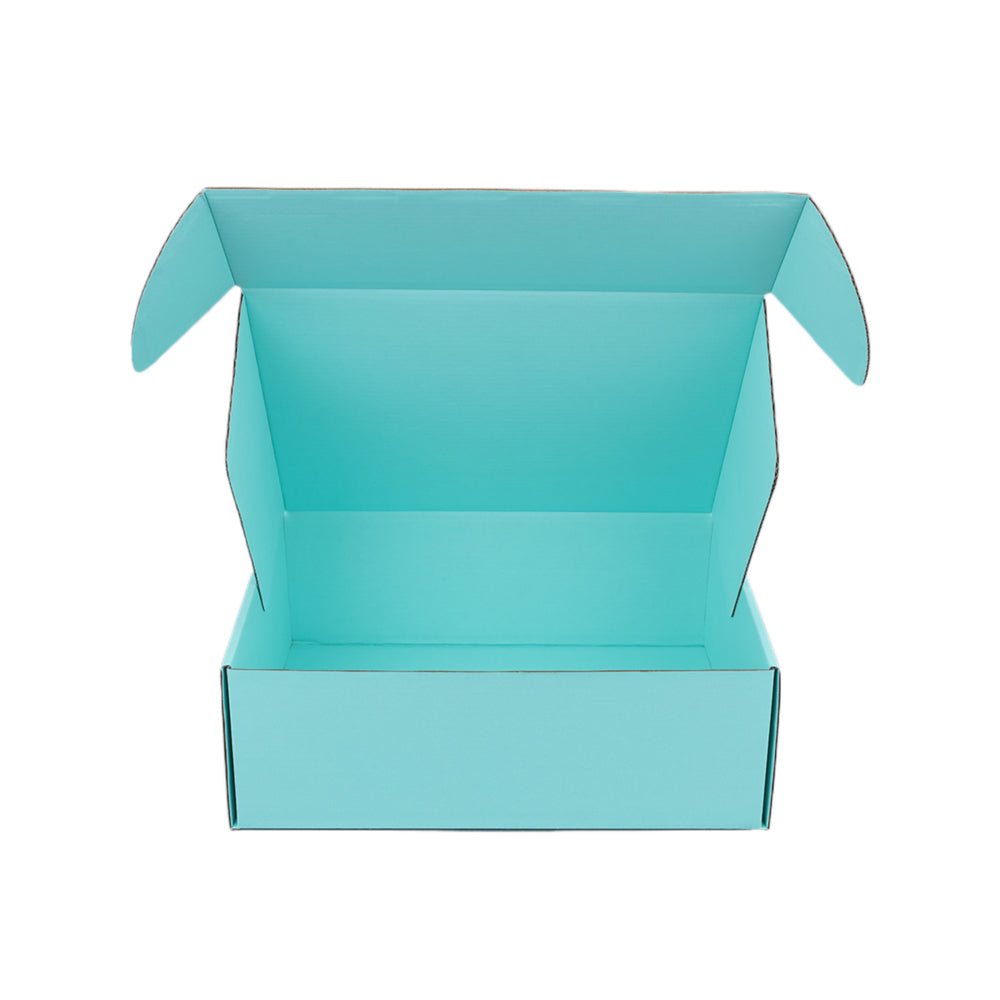 310 x 230 x 105mm A4 Premium Tuck Full Mint Blue Mailing Box B311