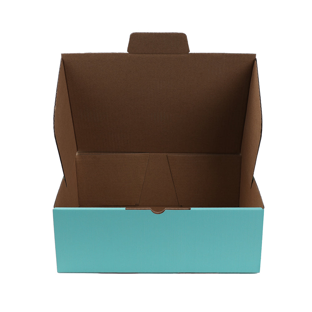 220 x 160 x 77mm A5 Die cut Mint Blue Mailing Box B334
