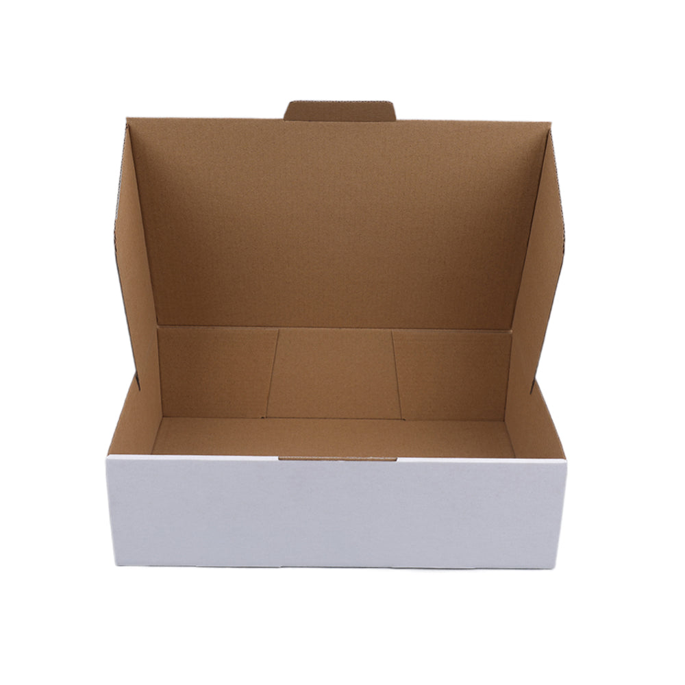 310 x 210 x 90mm A4 Die cut White Mailing Box B224