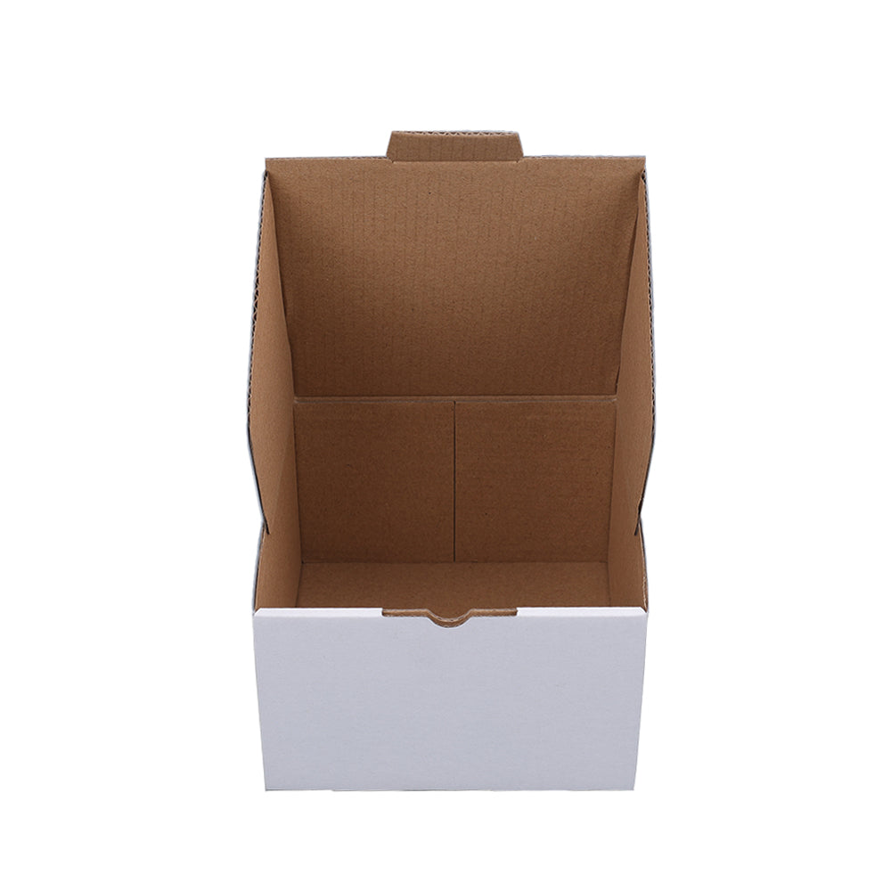 Die cut Mailing Box 140 x 140 x 90mm White B235