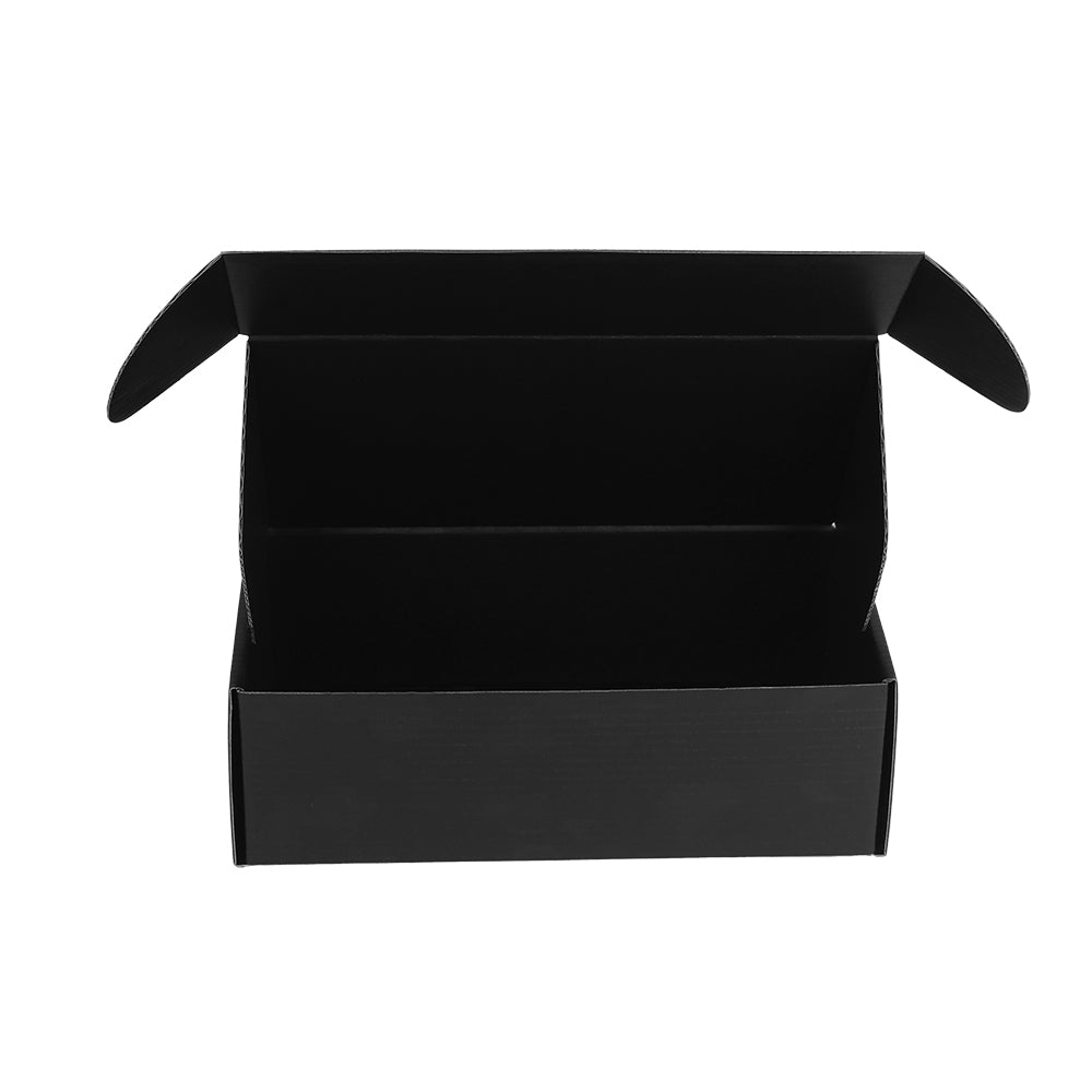 240x125x75mm Tuck Front Full Black Mailing Box B193