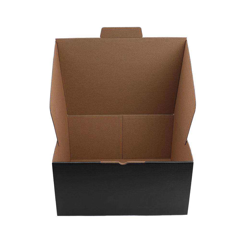 310 x 250 x 150mm A4 Die Cut Black Mailing Box B373