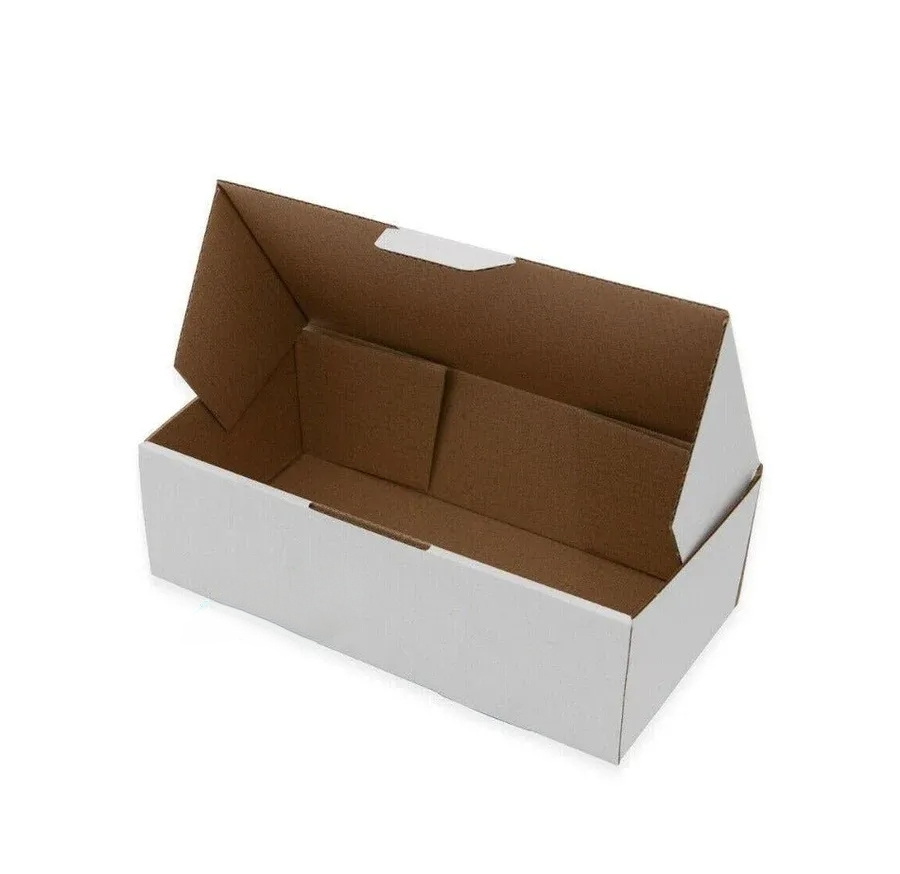 220 x 110 x 95mm Die cut White Mailing Box B147
