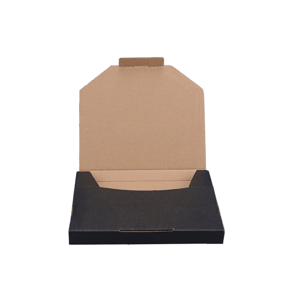 152 x 132 x 16mm Black Superflat Mailing Box Letter Gauge Mailer B280