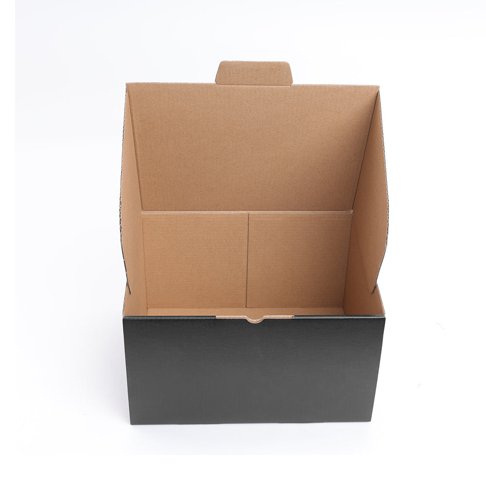 230 x 180 x 130mm Die cut Black Mailing Box B154