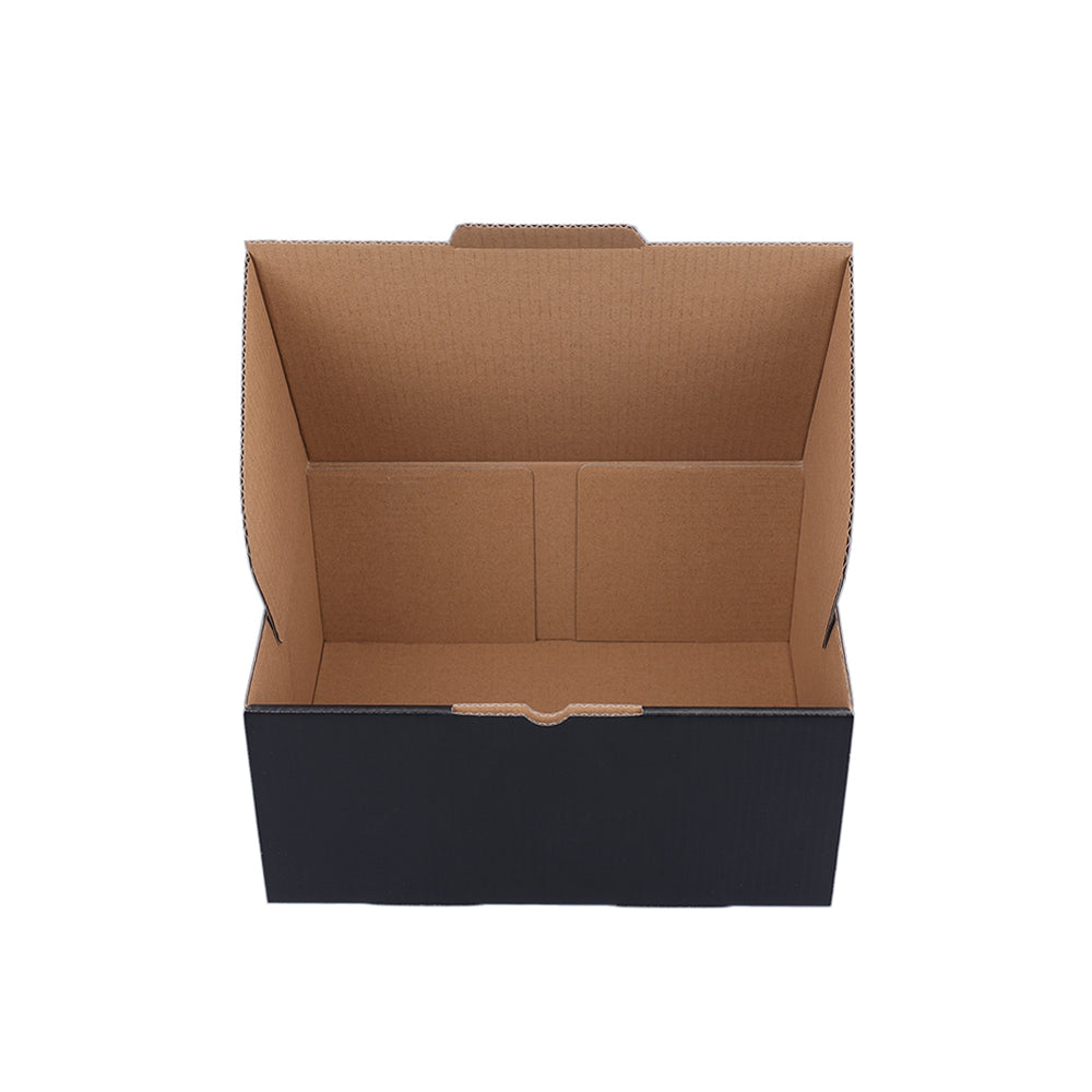 220 x 160 x 100mm A5 Die cut Black Mailing Box B181