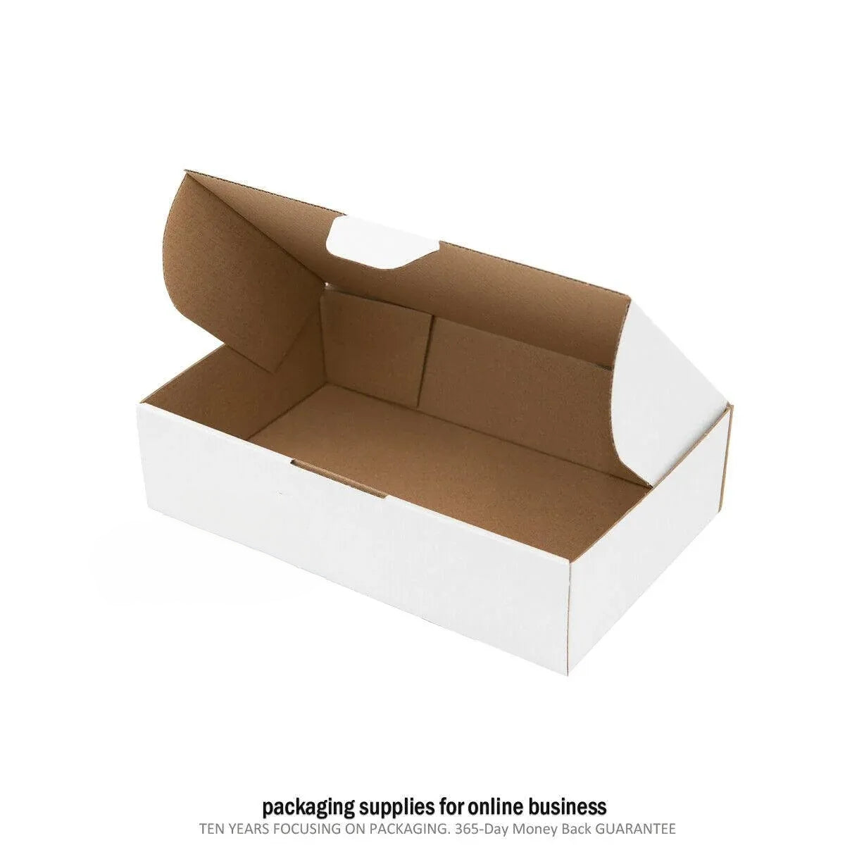 360 x 230 x 65mm A4 Die cut White Mailing Box B89