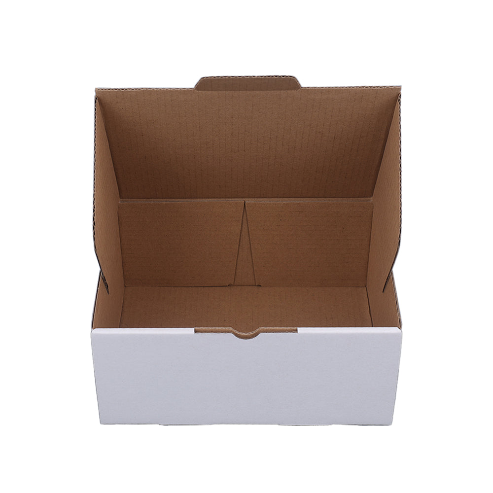 175 x 128 x 75mm Die cut White Mailing Box B180