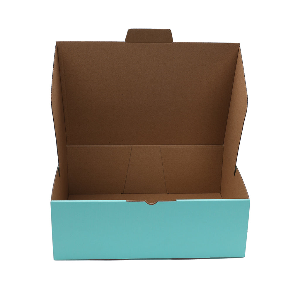 310 x 230 x 105mm A4 Die cut Mint Blue Mailing Box B325