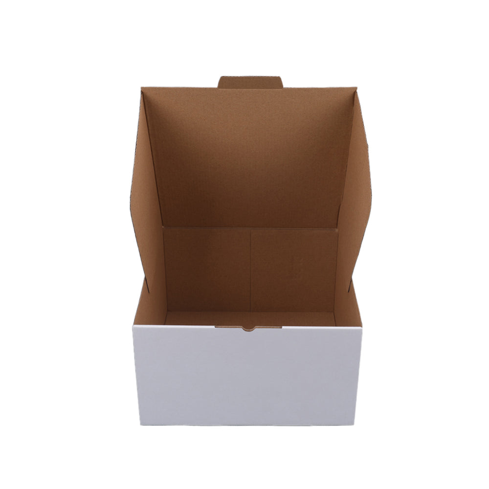 265 x 265 x 150mm Die cut White Mailing Box B128