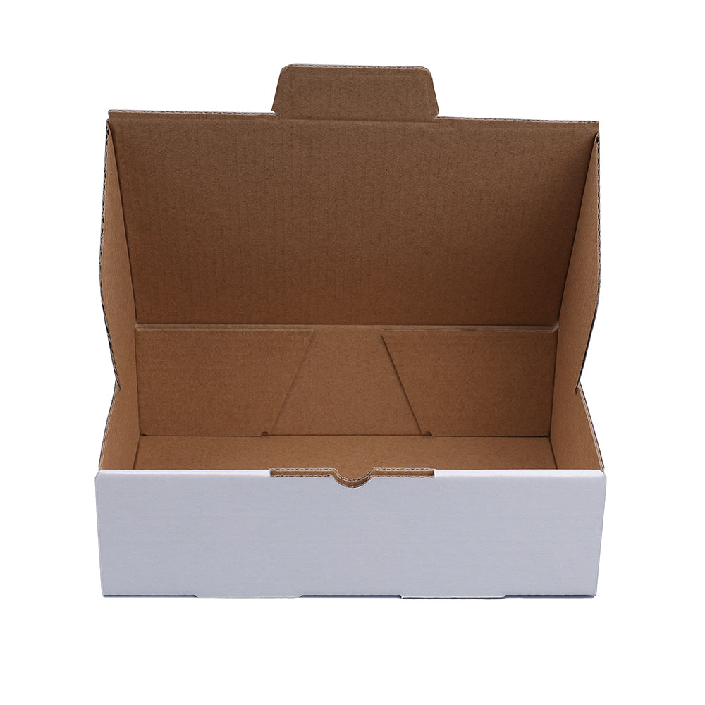 100pcs 210 x 140 x 60mm Diecut White Mailing Box B11