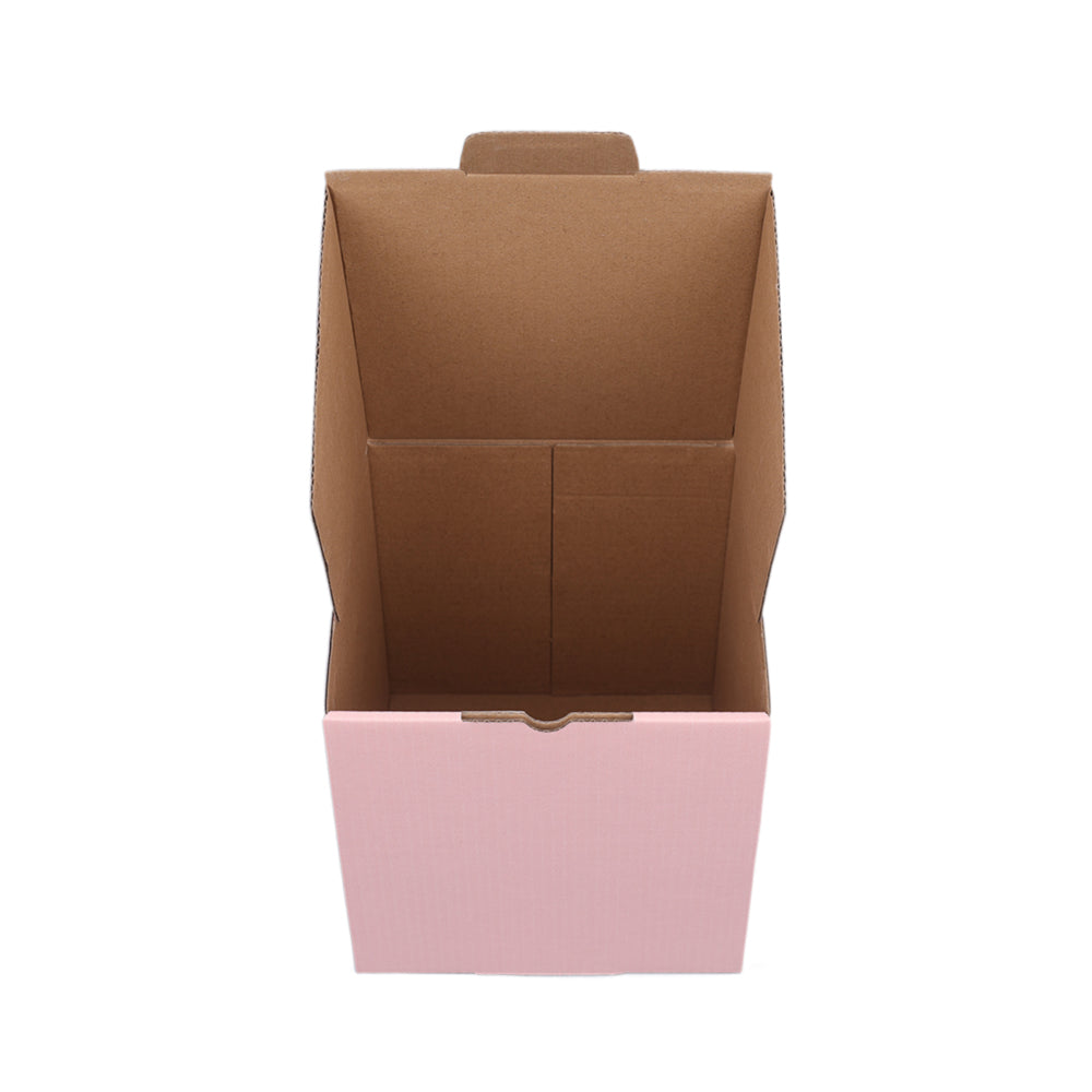 150 x 150 x 150mm Die Cut Rose Pink Mailing Box B327