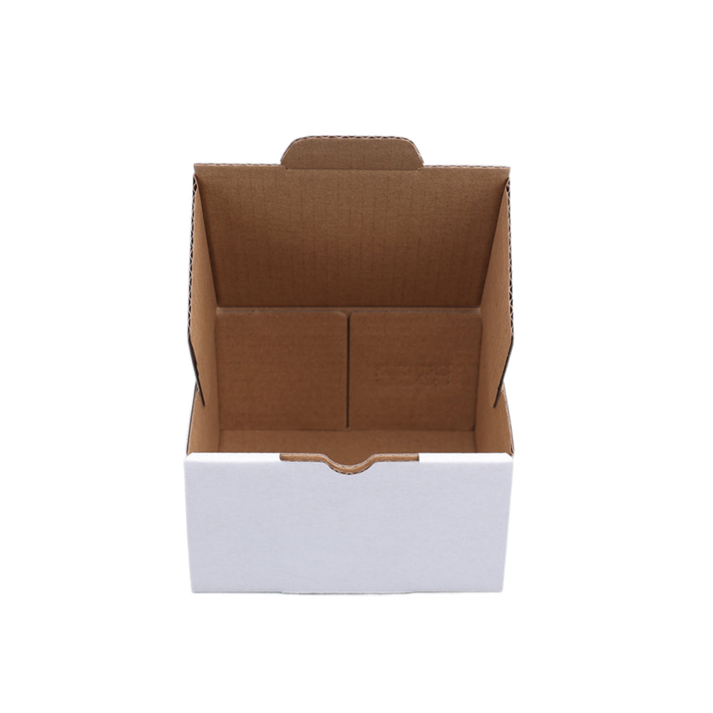 Die cut Mailing Box 100 x 90 x 55mm White B229