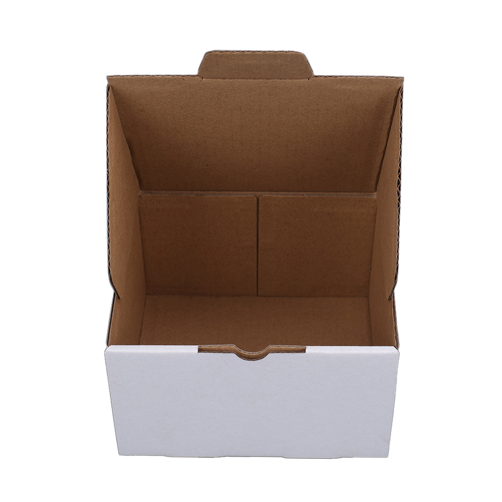 Mailing Box 130 x 115 x 75mm Die cut White B234