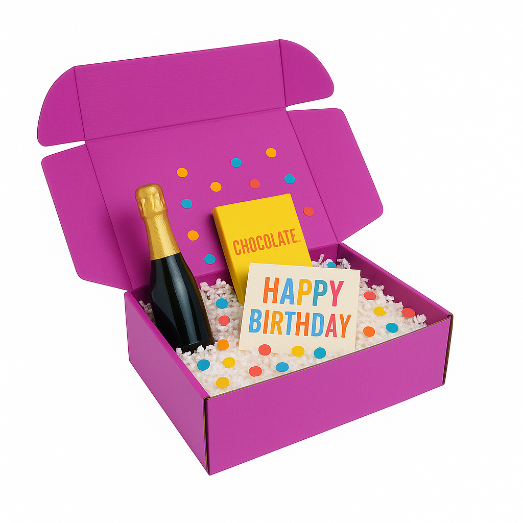 310 x 230 x 105mm A4 Tuck Full Purple Mailing Box B271
