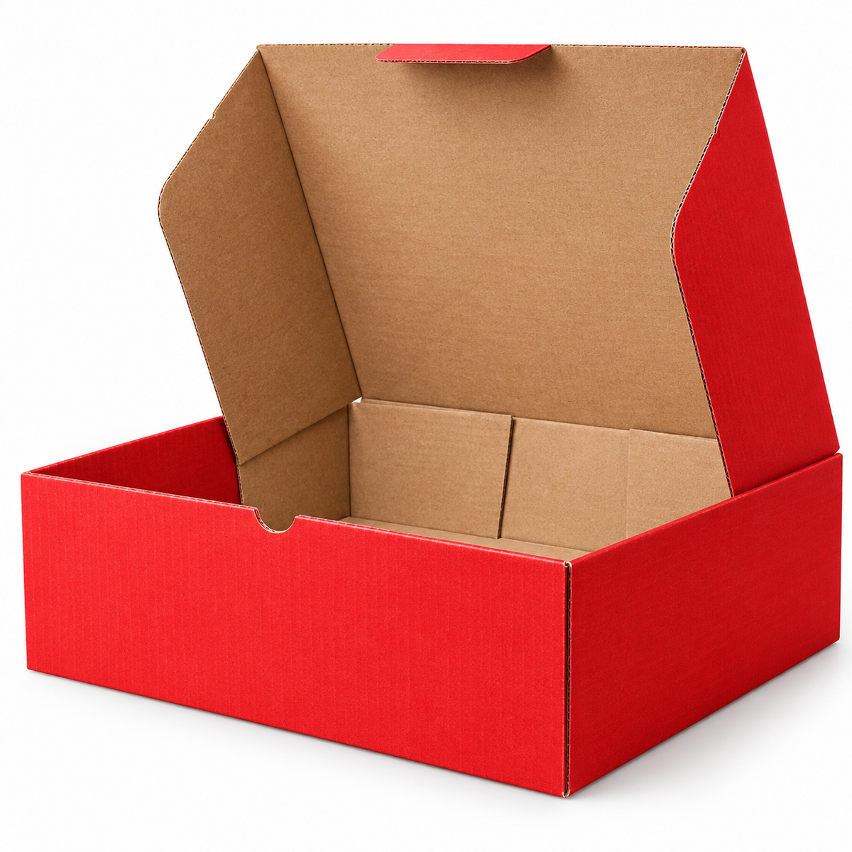 310 x 230 x 105mm A4 Die cut Red Mailing Box B61