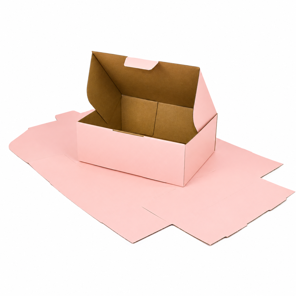 310 x 230 x 105mm A4 Die cut Rose Pink Mailing Box B285