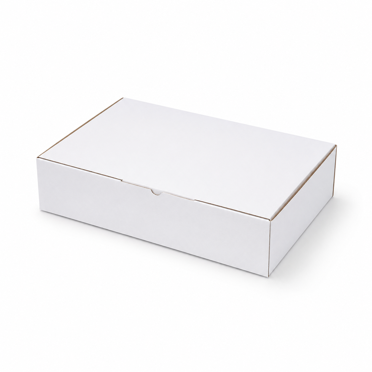 365 x 240 x 80mm A4 Die cut White Mailing Box B546