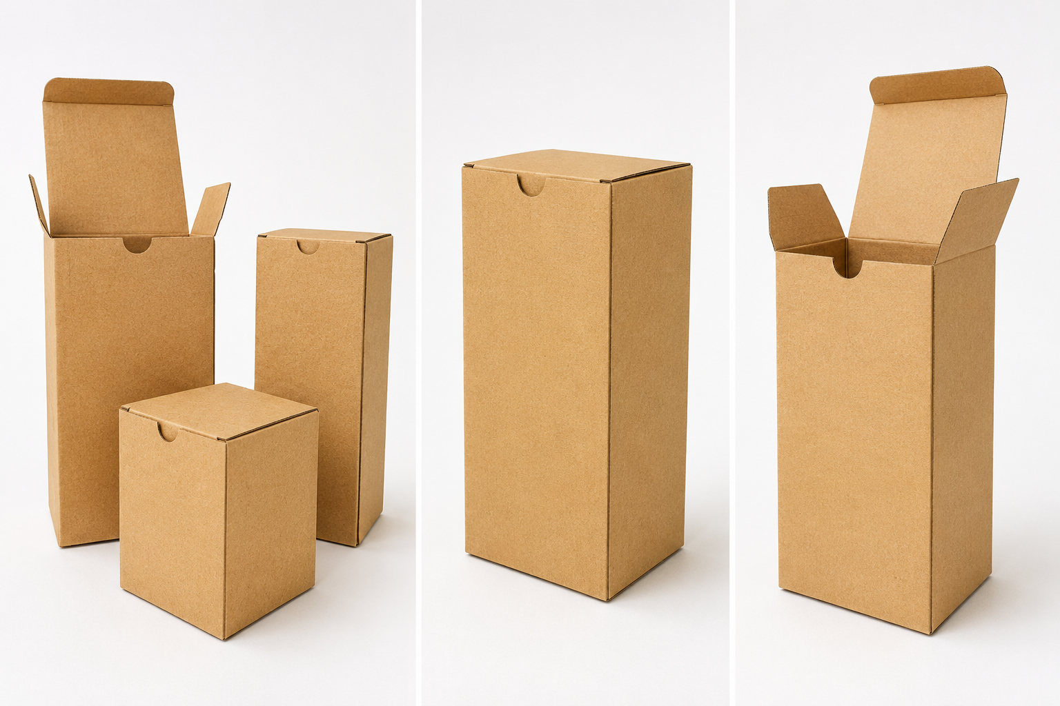 Candle Box 80 x 80 x 200mm Brown B423