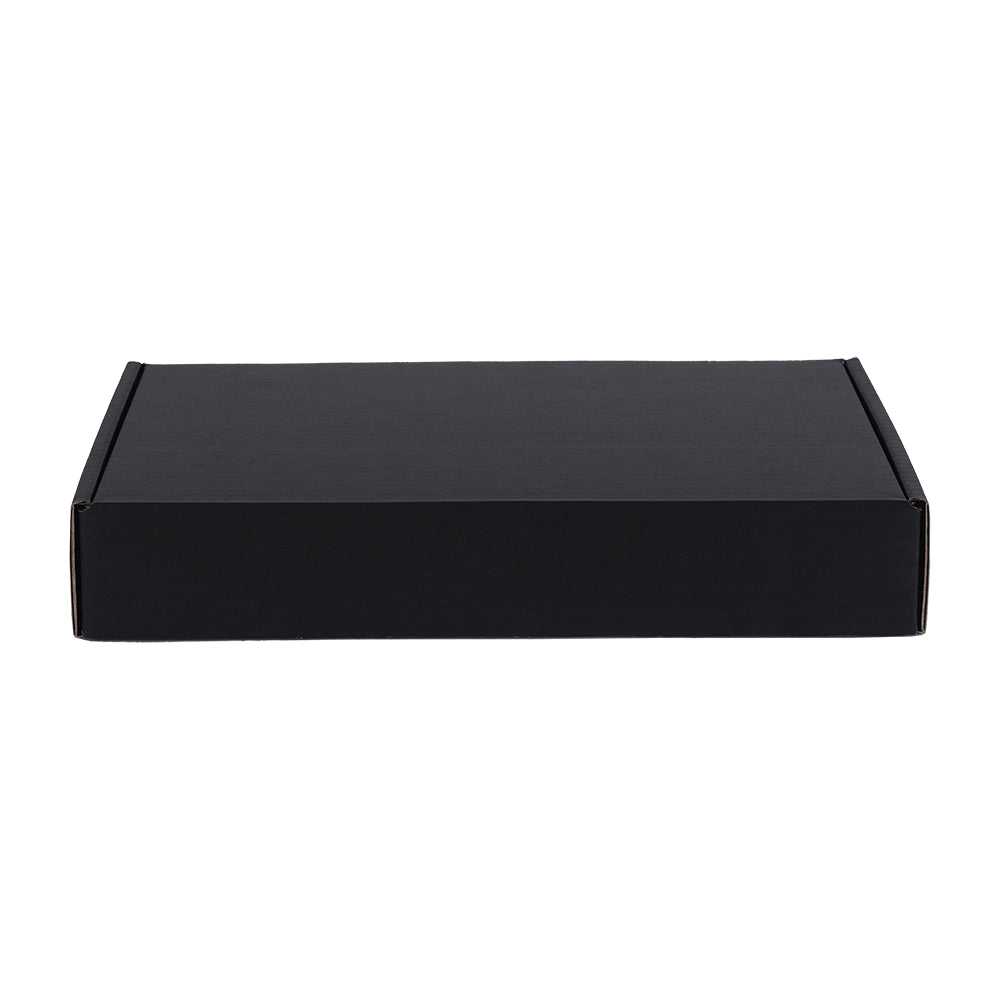 220 x 145 x 35mm Premium Tuck Full Black Mailing Box B192