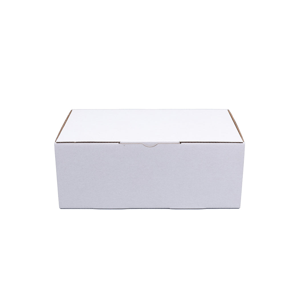 240 x 125 x 95mm Die cut White Mailing Box B152