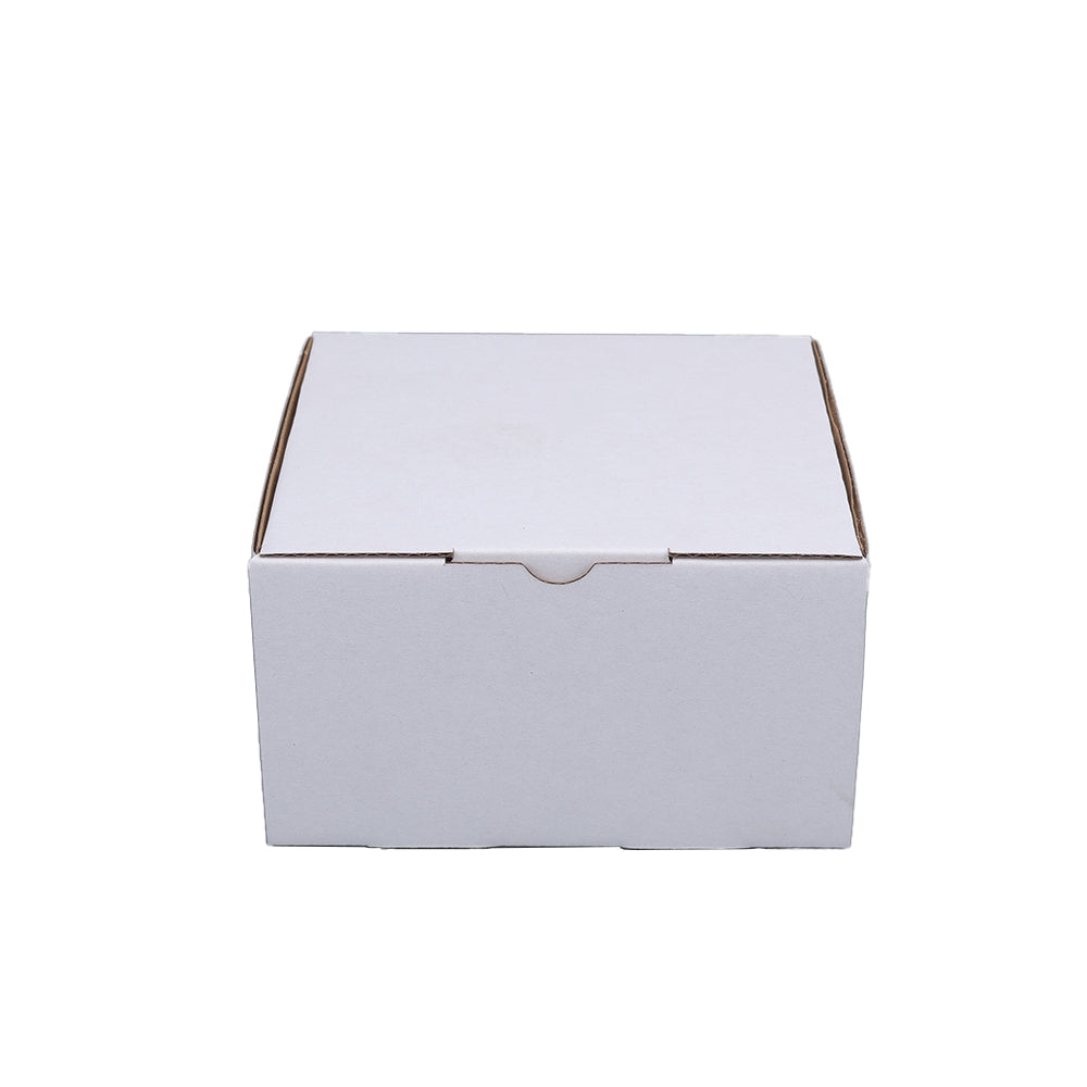 Mailing Box 130 x 115 x 75mm Die cut White B234