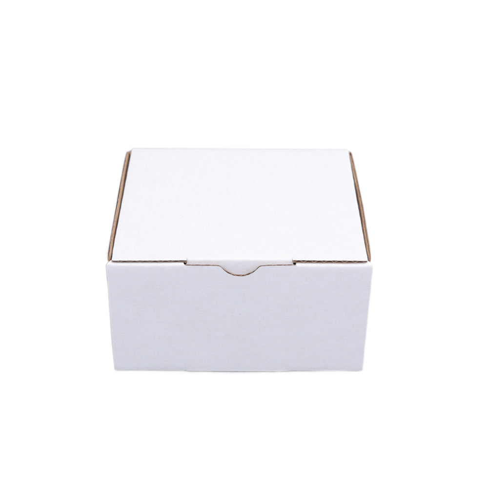 Die cut Mailing Box 100 x 90 x 55mm White B229