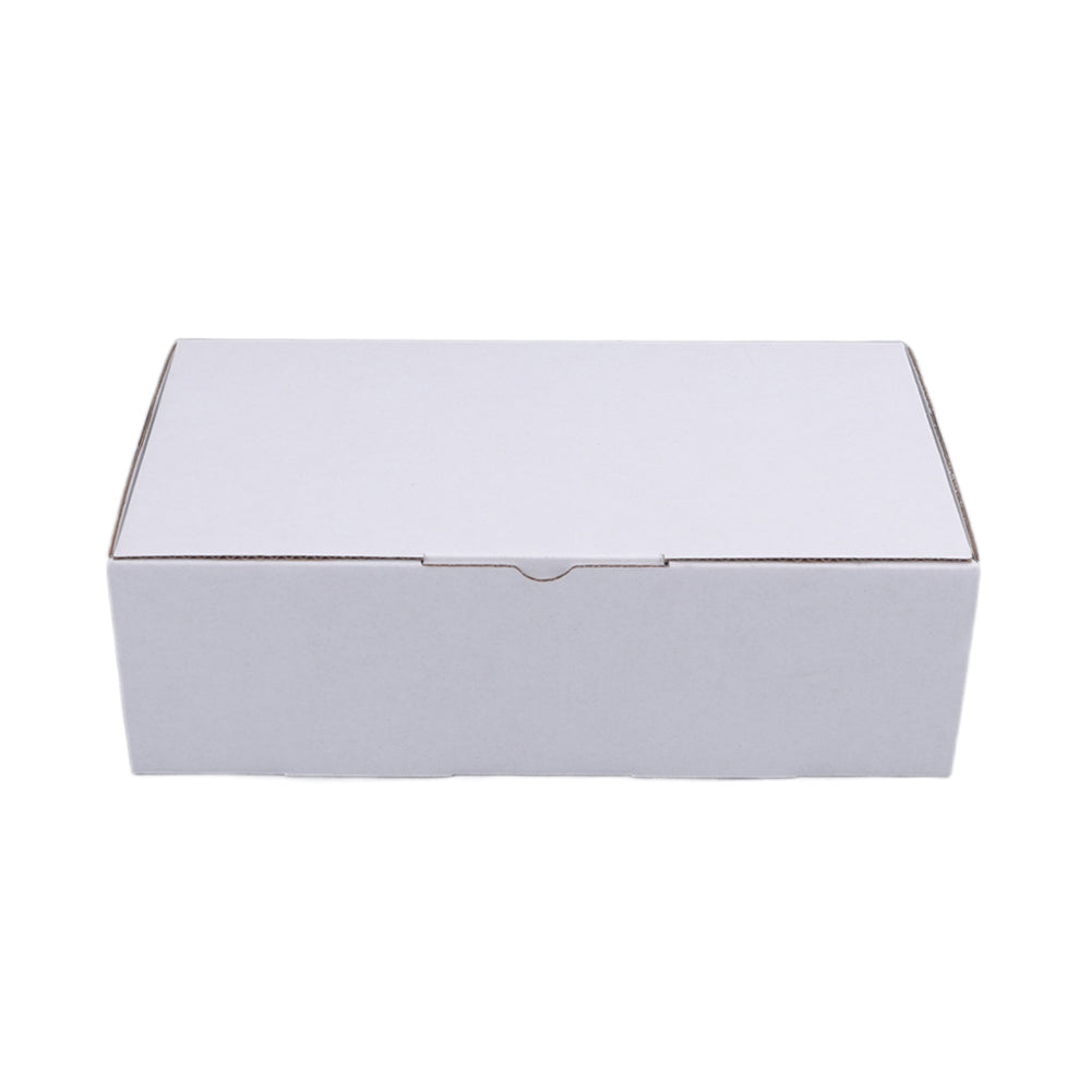 240 x 125 x 75mm Die cut Full White Mailing Box B288