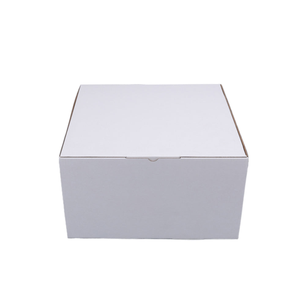 265 x 265 x 150mm Die cut White Mailing Box B128