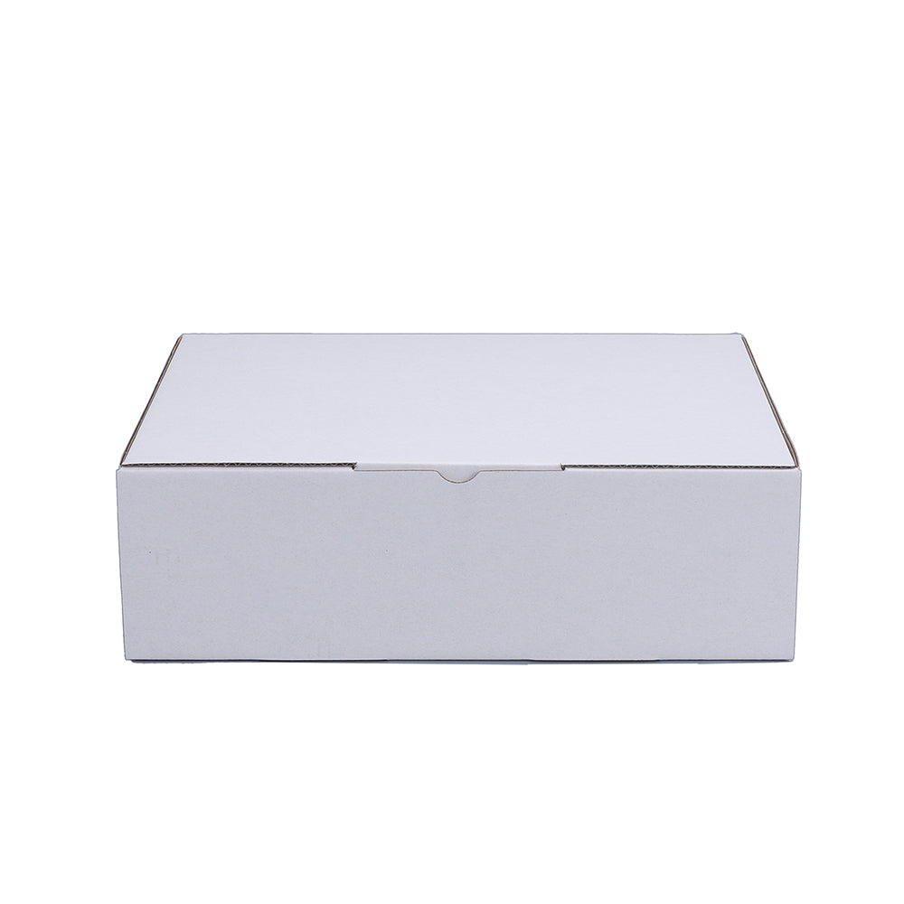 250 x 180 x 75mm Die cut White Mailing Box B5