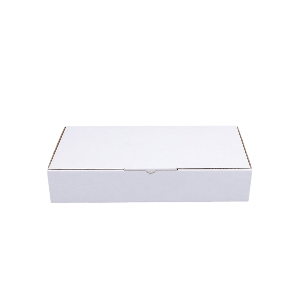 295 x 145 x 55mm Die cut White Mailing Box B182