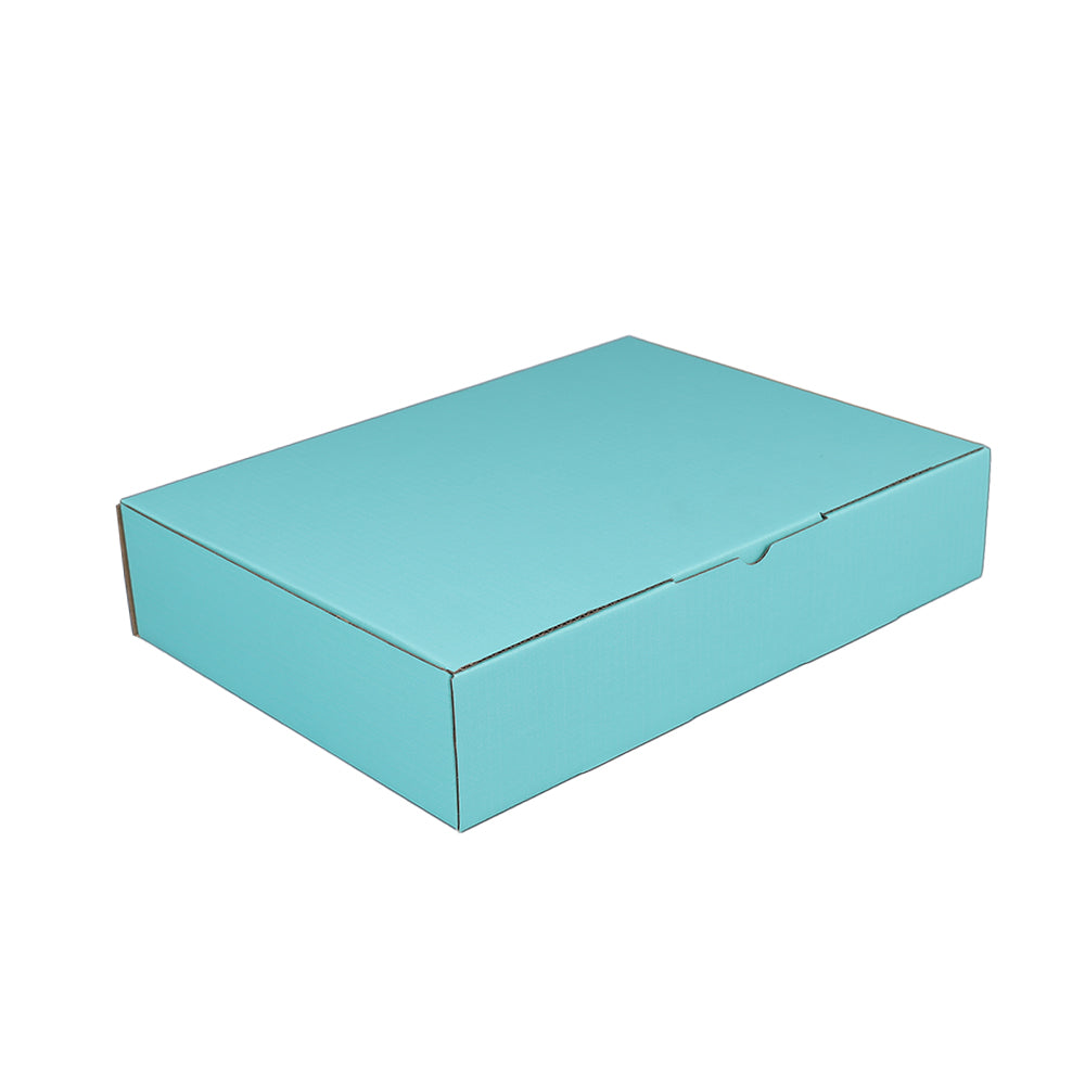 270 x 200 x 55mm Die cut Mint Blue Mailing Box B378