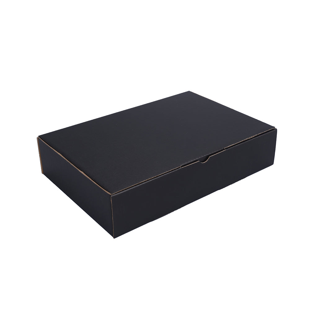 250 x 170 x 52mm Die Cut Black Mailing Box B386