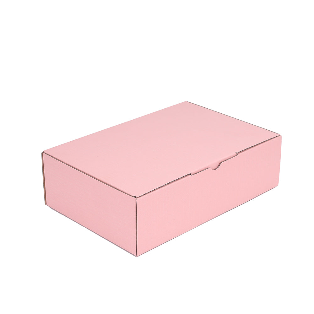 210 x 140 x 60mm Die cut Rose Pink Mailing Box B322