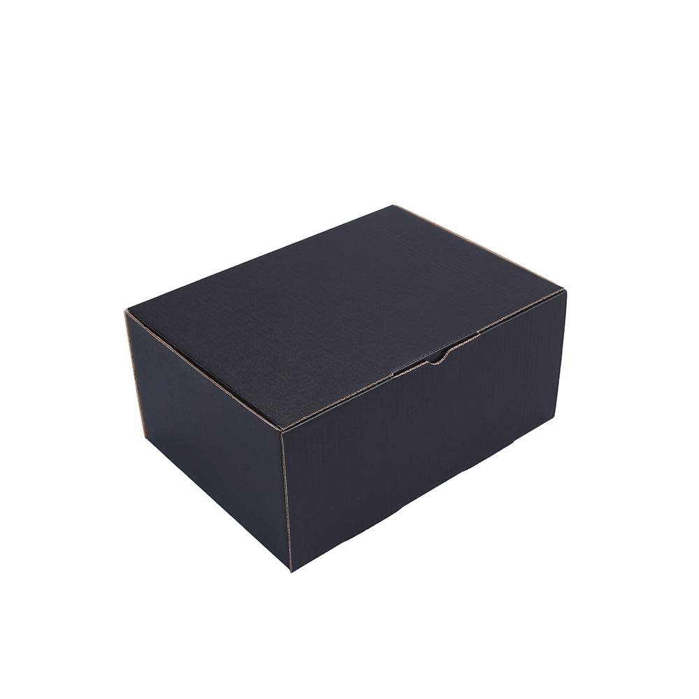 220 x 160 x 100mm A5 Die cut Black Mailing Box B181