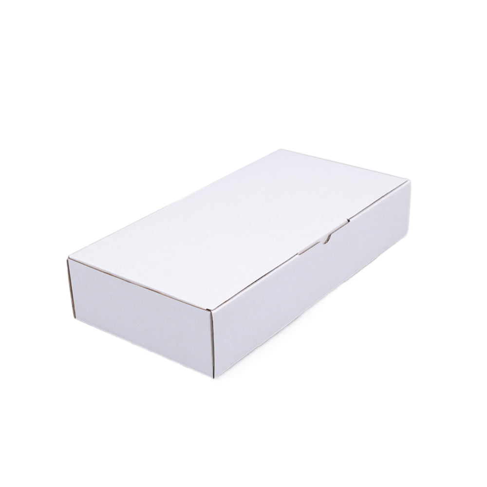 295 x 145 x 55mm Die cut White Mailing Box B182