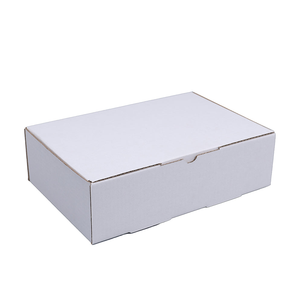 100pcs 210 x 140 x 60mm Diecut White Mailing Box B11