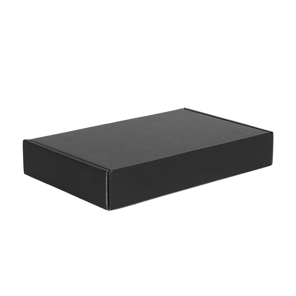 220 x 145 x 35mm Premium Tuck Full Black Mailing Box B192