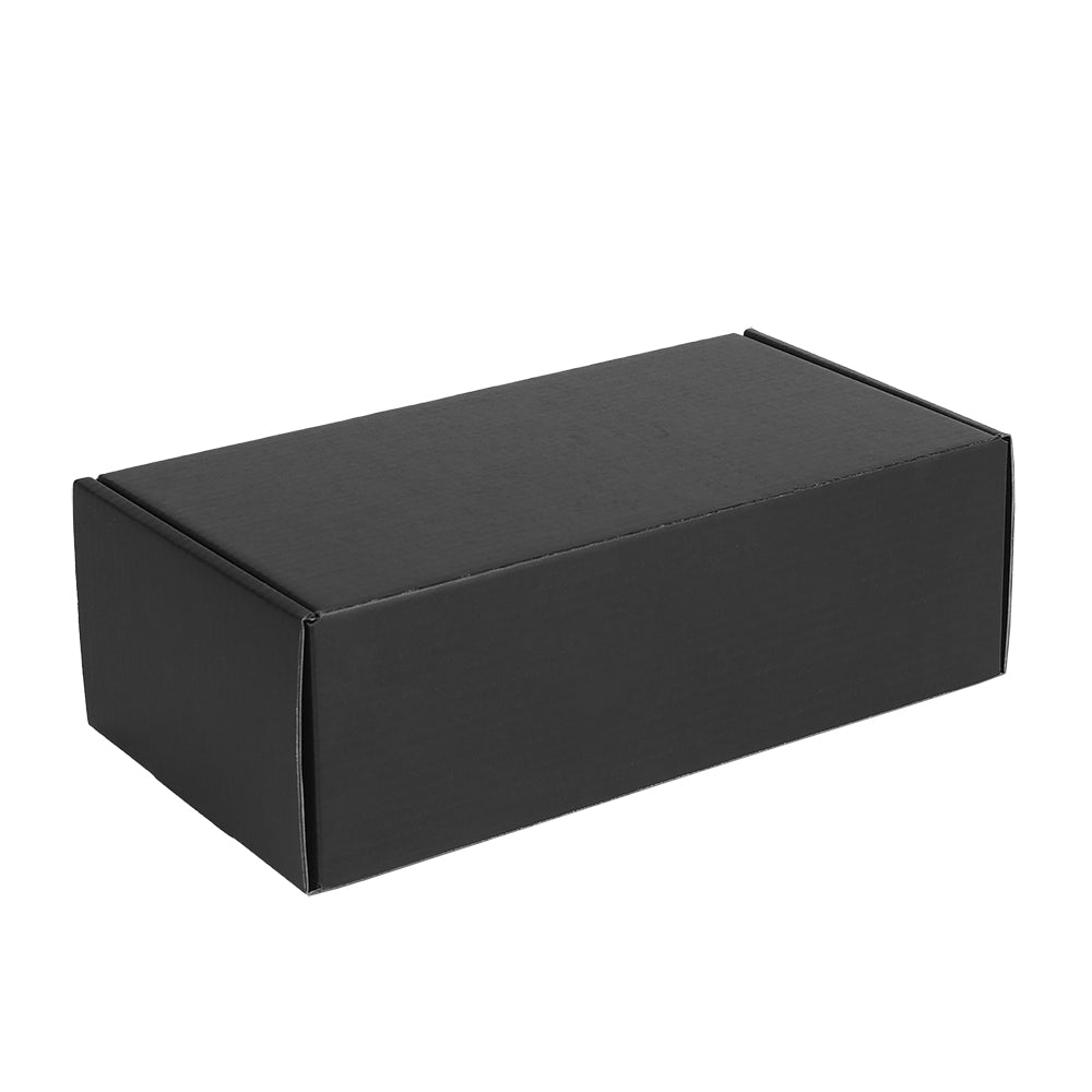 240x125x75mm Tuck Front Full Black Mailing Box B193