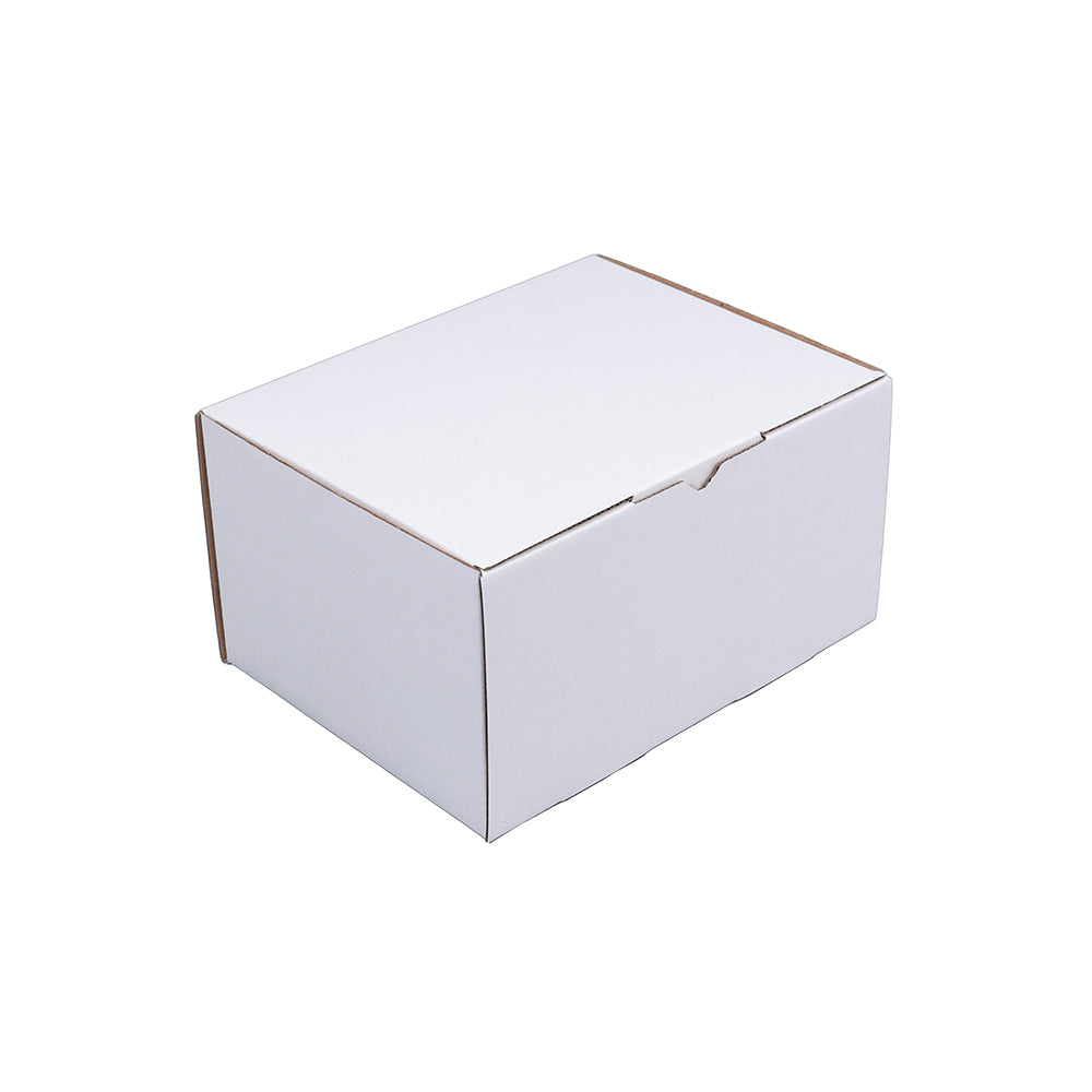 176 x 135 x 95mm Die cut White Mailing Box B117