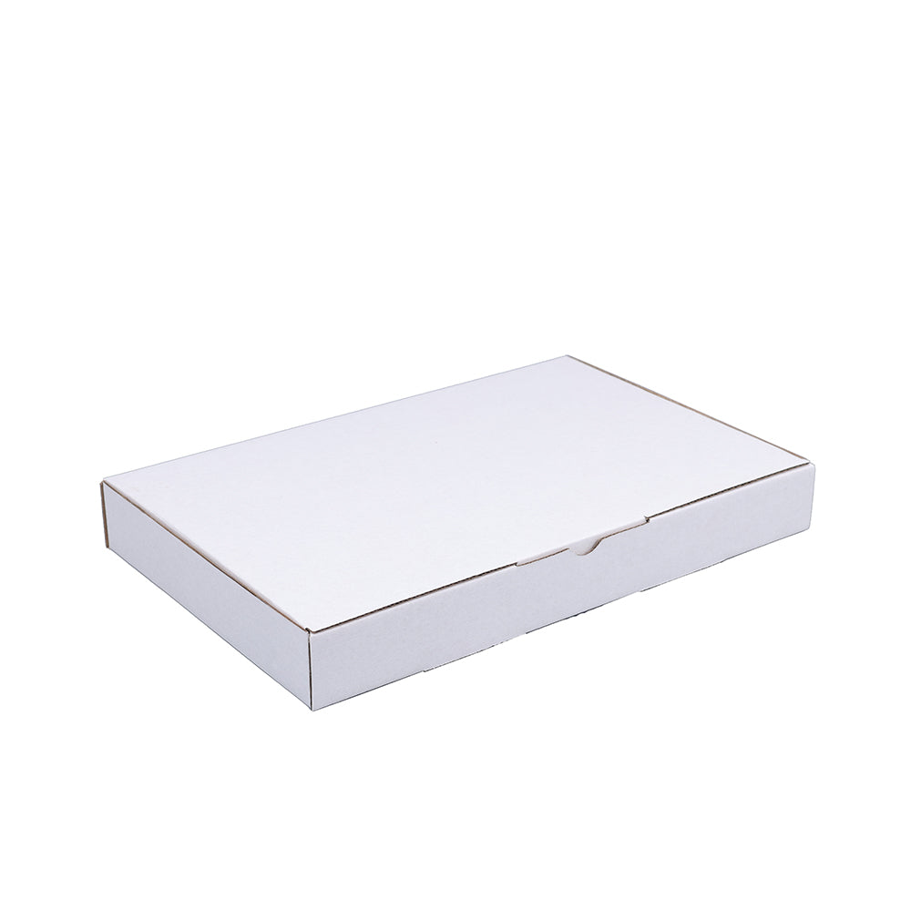 255 x 168 x 30mm Die cut White Mailing Box B132