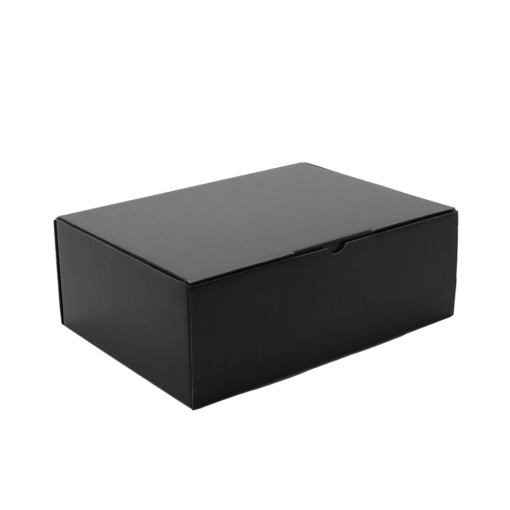 220 x 160 x 77mm A5 Diecut Full Black Mailing Box B236