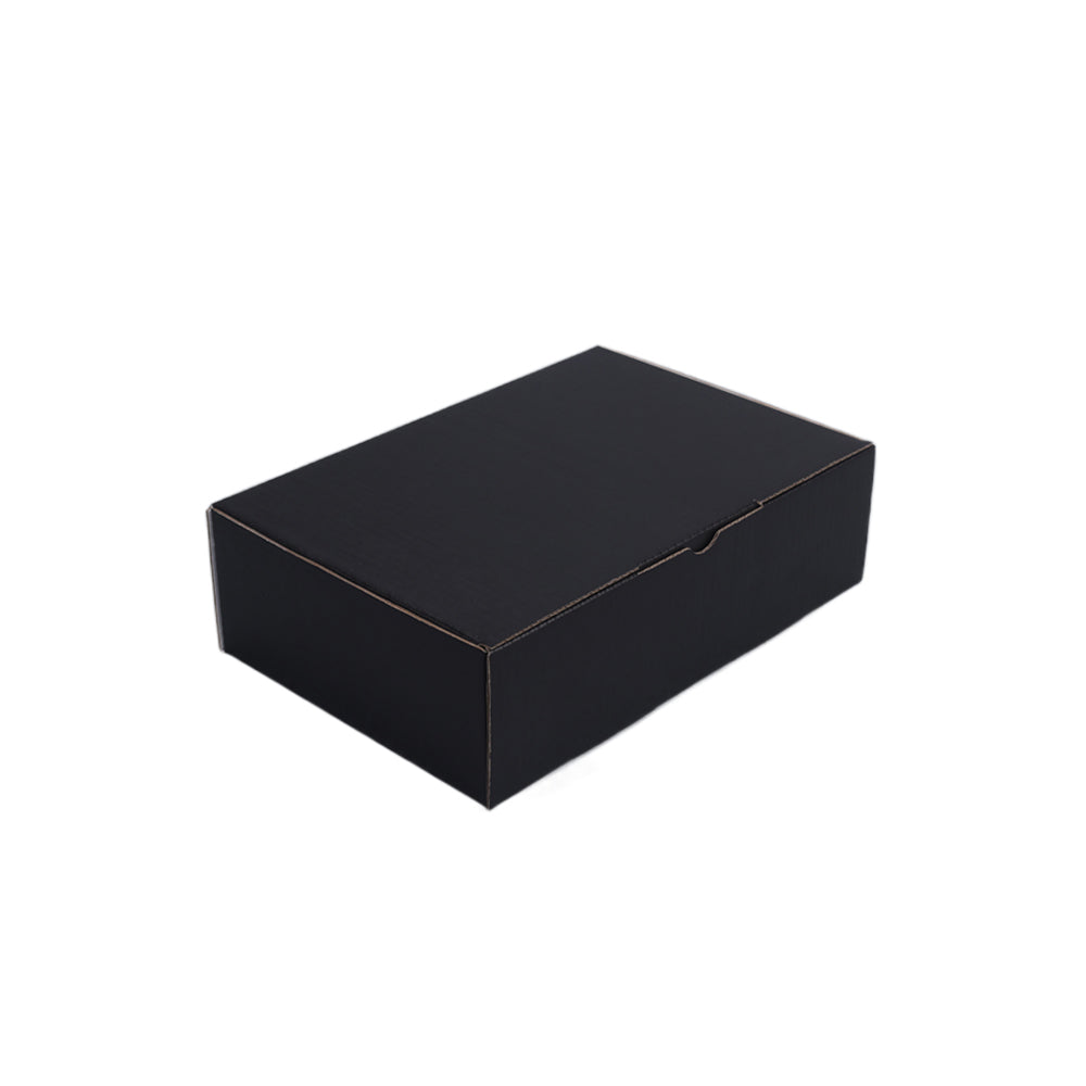 210 x 140 x 60mm Premium Tuck Full Black Mailing Box B216