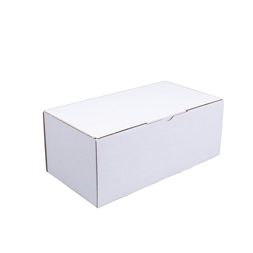 240 x 125 x 95mm Die cut White Mailing Box B152