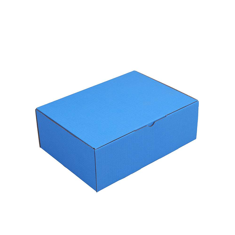 220 x 160 x 77mm A5 Die cut Blue Mailing Box B58