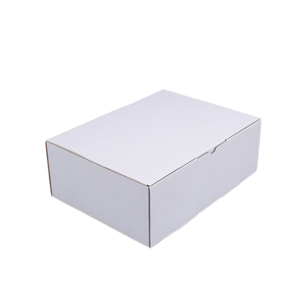 265 x 245 x 100mm Die cut White Mailing Box B99