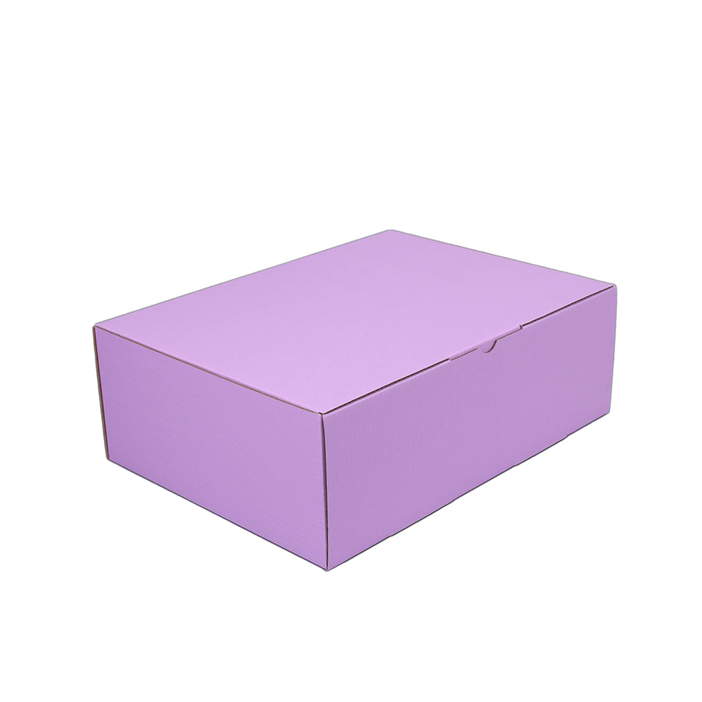 310 x 230 x 105mm A4 Die cut Lavender Mailing Box B387